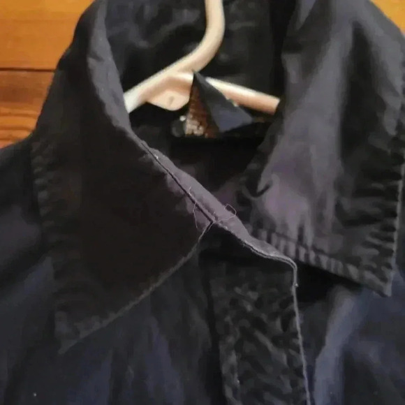 Tristan & Iseut Tailored Black Blouse size L - Picture 8 of 11